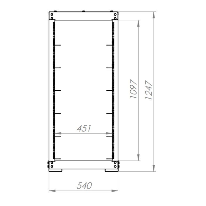 Стійка для 6 акумуляторів Deye SE-G5.1 Pro-B / BOS-G PRO з місцем під BMS